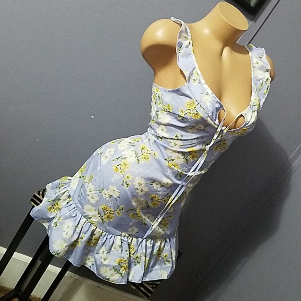 HOST PICK  lavender floral Sun Dress IMPORTED - Picture 3 of 8